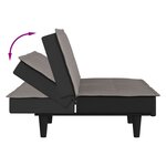 vidaXL Canapé-lit taupe tissu