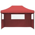 vidaXL Tente de fête 279 x 410 x 315 cm Bordeaux Tissu Oxford