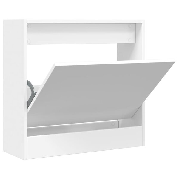 vidaXL Armoire à chaussures blanc 60x21x57 cm bois d'ingénierie