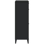 vidaXL Armoire à chaussures VIKEN noir bois d'ingénierie