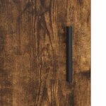 vidaXL Ensemble de mobilier de salle de bain avec étagère Bois Ancien