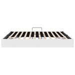 vidaXL Lit de Rangement avec matelas Blanc pur 183 x 213 cm Faux cuir