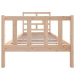 vidaXL Cadre de lit sans matelas bois massif 90x200 cm