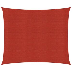 vidaXL Voile d'ombrage 160 g/m² Rouge 7x7 m PEHD