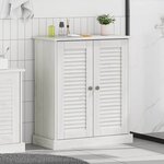 vidaXL Cabinet de salle de bain Autre VIGO Marron Bois massif en pin