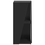 vidaXL Étagère latérale Noir 33 x 32 x 70 5 cm Bois d'ingénierie