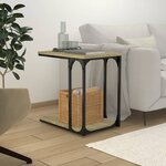 vidaXL Table d'appoint Chêne sonoma 50x35x52 cm Bois d'ingénierie