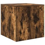 vidaXL Tables gigognes 3 Pièces Chêne fumé Bois d'ingénierie