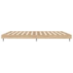 vidaXL Cadre de lit chêne sonoma 200x200 cm bois d'ingénierie