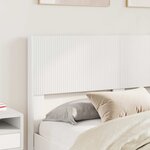 vidaXL Cadre de lit avec rangement et tête de lit Blanc 140 x 190 cm