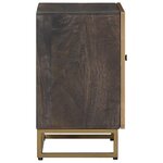vidaXL Table de chevet faite main Marron café 40 x 30 x 50 cm