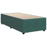 vidaXL Sommier à lattes de lit avec matelas Vert foncé 90x190 cm