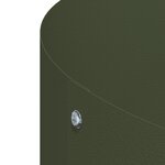 vidaXL Pot en métal vert olive Vert olive Métal Grand Incrustations déco