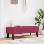 vidaXL Banc Bordeaux 113 x 57 x 39 cm Velours