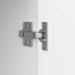 vidaXL Meuble TV 102 x 34 5 x 50 cm Blanc brillant Bois d'ingénierie