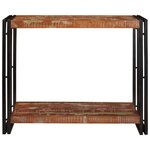 vidaXL Table console Multicolore 90 x 33 x 75 cm Bois Recyclé Solide