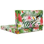 vidaXL Coussin de canapé d'extérieur 2 Pièces coloré Polyester