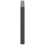 vidaXL Pieds de table à manger en U 3 pièces Anthracite 100 x (72-73) cm Acier