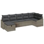vidaXL Ensemble de Canapés avec coussin 8 Pièces polyrotin