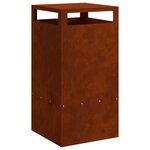 vidaXL Braise Marron 50 x 50 x 100 cm Acier