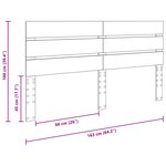 vidaXL Tête de lit Chêne noir 160 cm Bois d'ingénierie