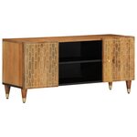 vidaXL Meuble TV 105x33x46 cm Bois massif de manguier