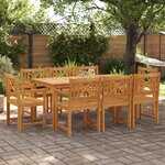 vidaXL Chaises jardin 2 Pièces 56x56x90 cm Bois massif d'acacia