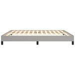 vidaXL Cadre de lit sans matelas gris clair 180x200 cm tissu