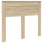 vidaXL Lit de Rangement Chêne Sonoma 120 x 190 cm Bois d'ingénierie
