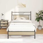 vidaXL Cadre de lit sans matelas chêne sonoma 100x190 cm