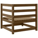 vidaXL Canapés d'angle de jardin 2 Pièces marron miel bois de pin solide