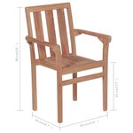 vidaXL Chaises de jardin lot de 2 et coussins vert Bois de teck massif