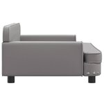 vidaXL Canapé pour enfants gris 90x53x30 cm similicuir