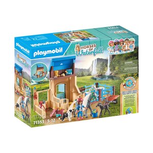 PLAYMOBIL 71353 - Horses of Waterfall Amelia & Whisper avec box pour chevaux