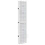 vidaXL Cloison de séparation 5 panneaux blanc bois de paulownia massif