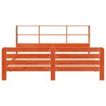 vidaXL Cadre de lit sans matelas cire marron 180x200cm bois pin massif