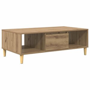 vidaXL Table basse chêne artisanal 103 5 x 60 x 35 cm