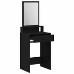 vidaXL Coiffeuse Chêne noir 50 x 41 x 140 cm Bois d'ingénierie