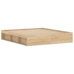 vidaXL Cadre de lit chêne Sonoma 180x200 cm super king