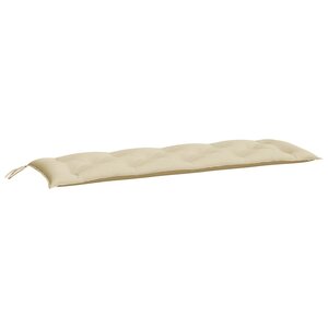 vidaXL Coussin de banc de jardin beige 150x50x7 cm tissu oxford