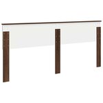 vidaXL Tête de lit Chêne brun 200 cm Bois d'ingénierie
