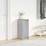 vidaXL Armoire à chaussures sonoma gris 29 5x34x76 cm bois ingénierie