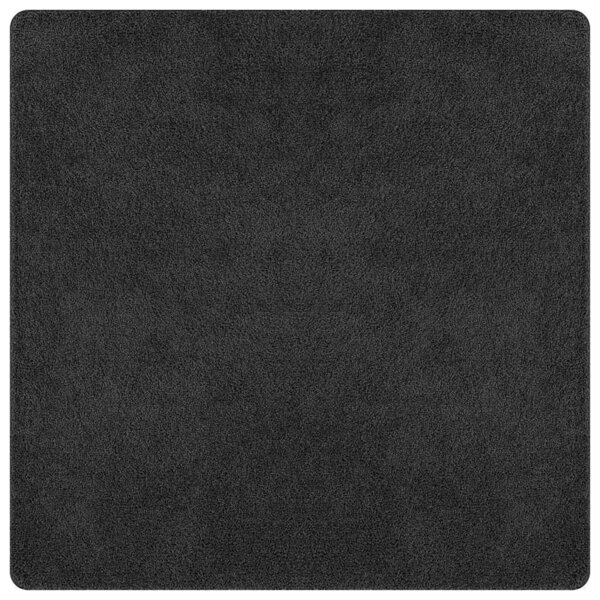 vidaXL Tapis Shaggy Anti-dérapant Gris foncé 160 x 160 cm PP
