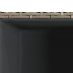 vidaXL Jardinière Gris 30x30x60 cm résine tressée
