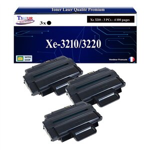 T3AZUR -3x Toners compatibles avec Xerox 106R01486/ 106R01485 pour Xerox WorkCentre 3210  3210VN  3220  3220VDN