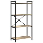vidaXL Bibliothèque Chêne sonoma 60 x 30 x 118 cm Bois d'ingénierie
