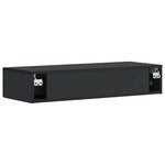 vidaXL Table d'appoint murale 87 5 x 34 5 x 17 cm Bois d'ingénierie