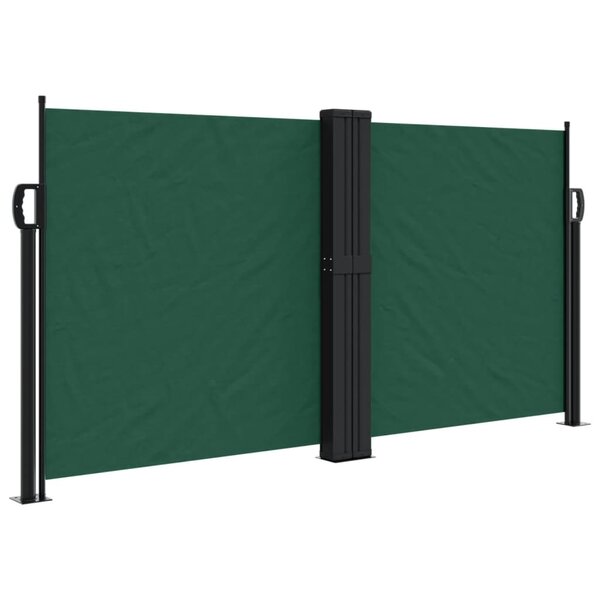 vidaXL Auvent latéral rétractable vert foncé 120x1200 cm