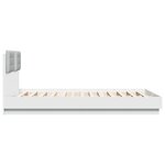 vidaXL Cadre de lit sans matelas blanc 150x200 cm