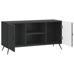 vidaXL Meuble TV Noir 102 x 34 5 x 50 cm Bois d'ingénierie